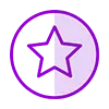 Стикер 51 ⭐️ Star Icons - звёздочки для статуса профиля.