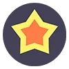 Стикер 45 ⭐️ Star Icons - звёздочки для статуса профиля.