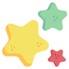 Стикер 57 ⭐️ Star Icons - звёздочки для статуса профиля.