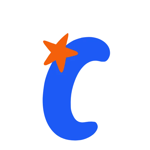 💙 Эмодзи «Синие буквы со звёздочками, анимированные» для Telegram