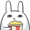 Стикер 17 Bunny Emoji - кролик - символ 2023 года