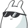 Стикер 2 Bunny Emoji - кролик - символ 2023 года