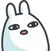 Стикер 41 Bunny Emoji - кролик - символ 2023 года