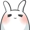 Стикер 8 Bunny Emoji - кролик - символ 2023 года