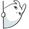 Стикер 25 Bunny Emoji - кролик - символ 2023 года