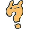 Стикер 54 Bunny Emoji - кролик - символ 2023 года