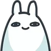 Стикер 44 Bunny Emoji - кролик - символ 2023 года