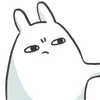 Стикер 34 Bunny Emoji - кролик - символ 2023 года