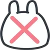 Стикер 48 Bunny Emoji - кролик - символ 2023 года