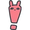 Стикер 53 Bunny Emoji - кролик - символ 2023 года