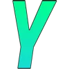 ❤️ Эмодзи «Зелёный градиент, русские и английские» для Telegram