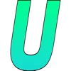 ❤️ Эмодзи «Зелёный градиент, русские и английские» для Telegram