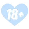 Стикер 19 Blue #color #blue #cute #girl