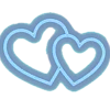 Стикер 40 Blue #color #blue #cute #girl