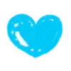 Стикер 14 Blue #color #blue #cute #girl