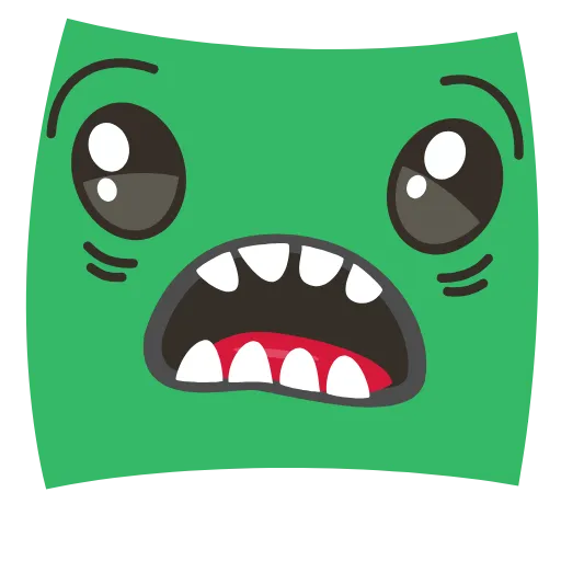 Стикер 2 😮 Sticky Squares Emoji - квадратные смайлы
