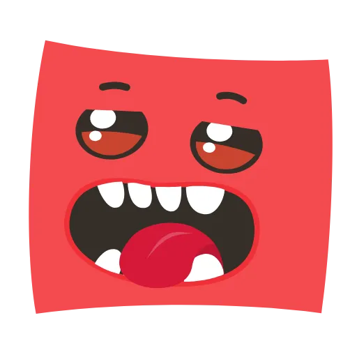 Стикер 10 😮 Sticky Squares Emoji - квадратные смайлы