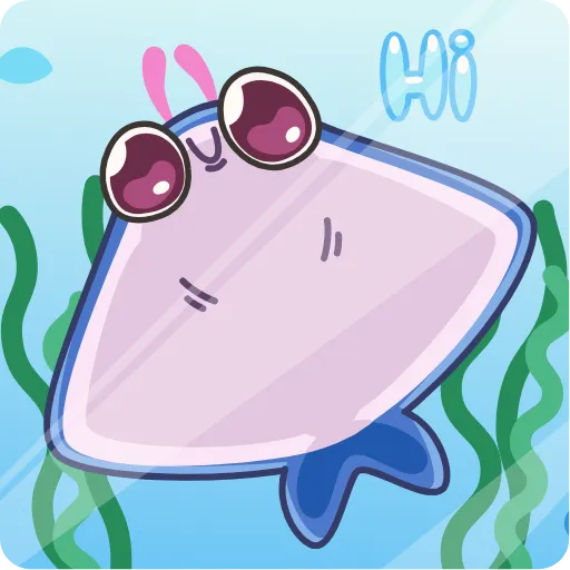 👋 Стикер «Stingray Smiles» для Telegram