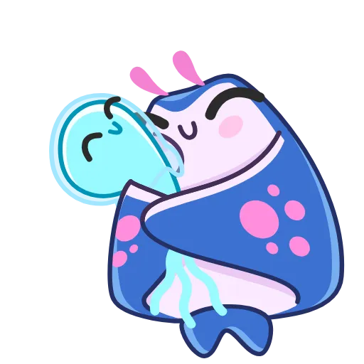 👩‍❤️‍👨 Стикер «Stingray Smiles» для Telegram