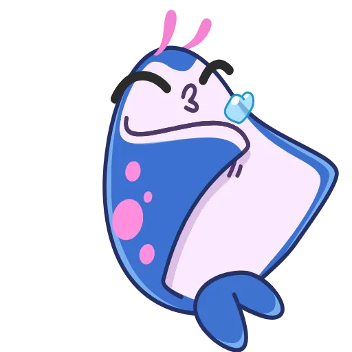 😘 Стикер «Stingray Smiles» для Telegram