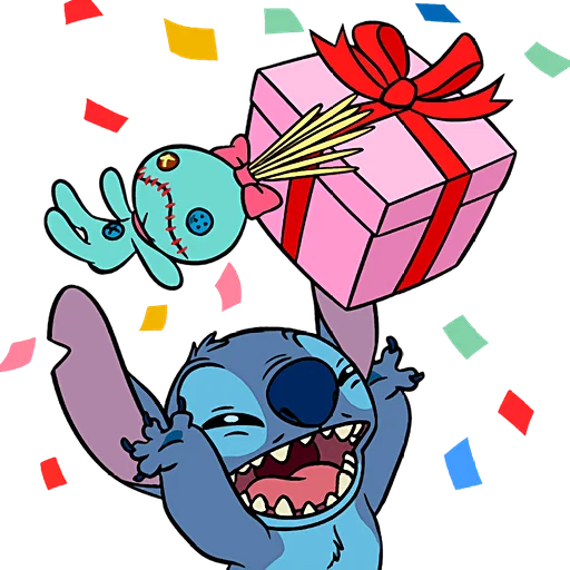 🎁 Стикер «Стич и Скрамп» для Telegram
