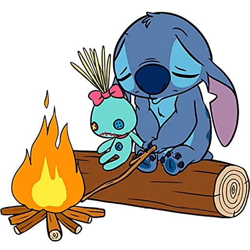 🔥 Стикер «Стич и Скрамп» для Telegram