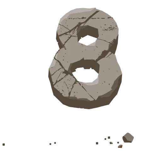 👏 Эмодзи «Stone Letters» для Telegram