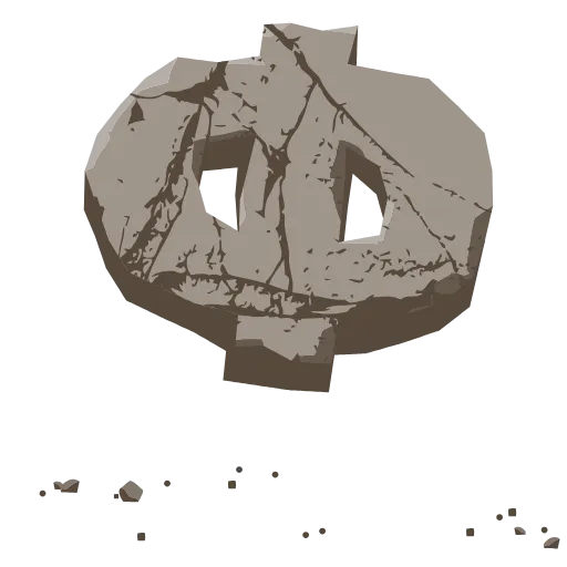 Стикер 22 Stone Letters - каменные буквы анимированные