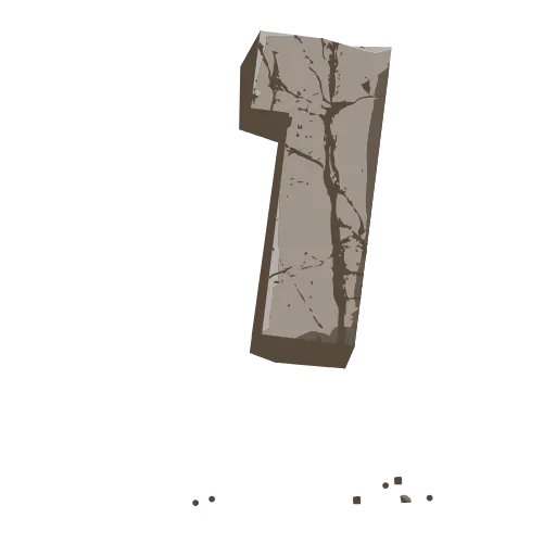 Стикер 35 Stone Letters - каменные буквы анимированные