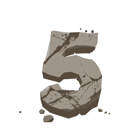 Стикер 39 Stone Letters - каменные буквы анимированные