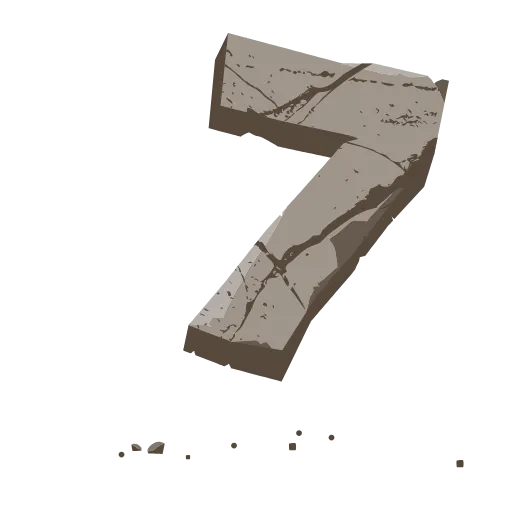 Стикер 41 Stone Letters - каменные буквы анимированные