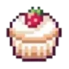 Стикер 2 🌸 Strawberry - пиксельные розовые эмодзи