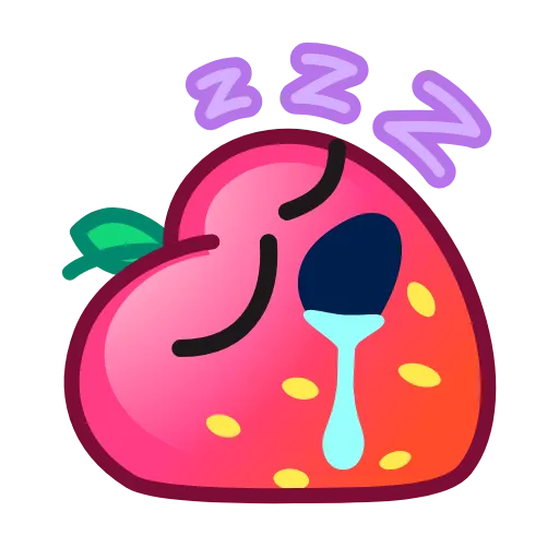 Стикер 25 Strawberry Emoji
