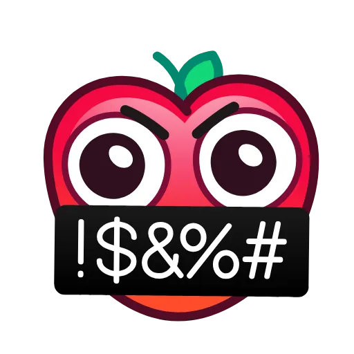 Стикер 18 Strawberry Emoji
