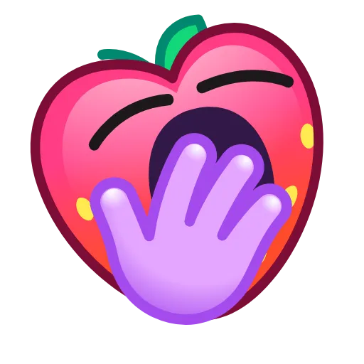 Стикер 24 Strawberry Emoji