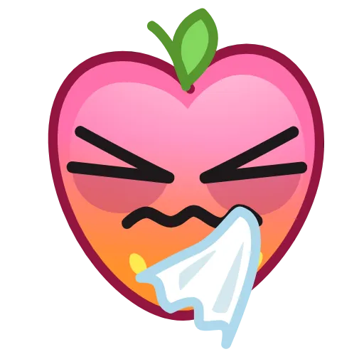 Стикер 28 Strawberry Emoji