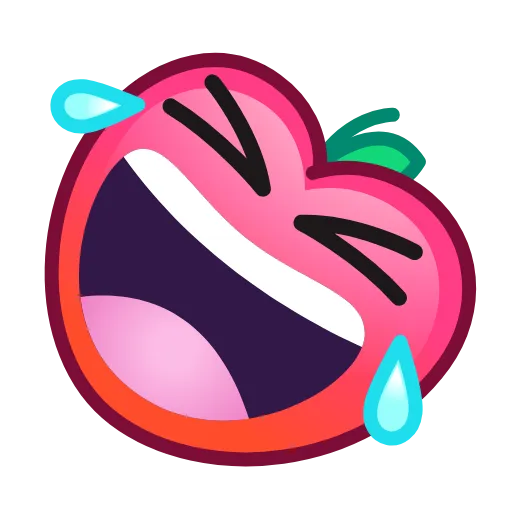 Стикер 3 Strawberry Emoji