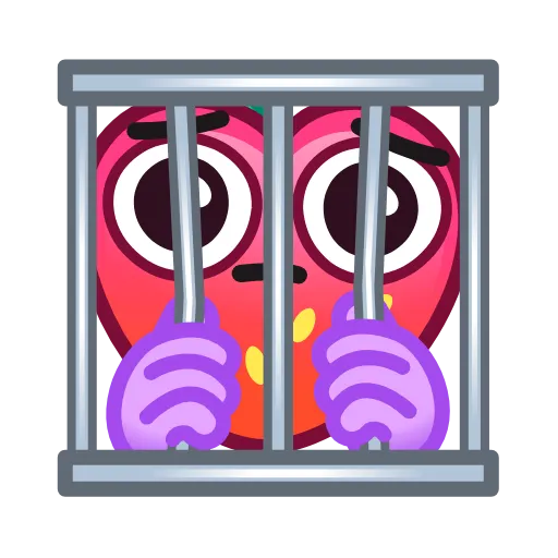 Стикер 54 Strawberry Emoji