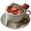 Стикер 45 🌟 Strawberry - клубничный десерт