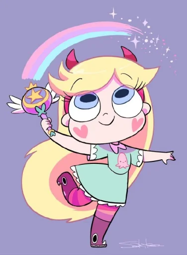 🤩 Стикер «Звёздочка из батерфляй» для Telegram