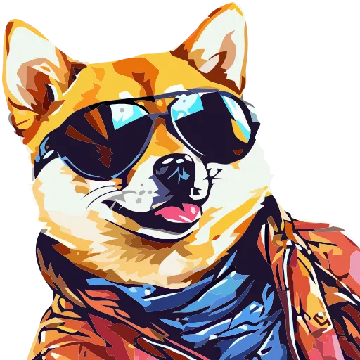 Стикер 36 🐕 Набор эмоджи со стильным Шибой в HD качестве