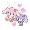 Стикер 9 🩷 Набор эмоджи по аниме «Sugarbunnies»
