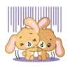 Стикер 28 🩷 Набор эмоджи по аниме «Sugarbunnies»