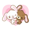 Стикер 8 🩷 Набор эмоджи по аниме «Sugarbunnies»