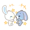 Стикер 19 🩷 Набор эмоджи по аниме «Sugarbunnies»