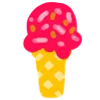 🍦 Эмодзи «Розовые прописные буквы» для Telegram