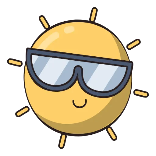 Обложка набора ☀️ Summer - летние эмодзи