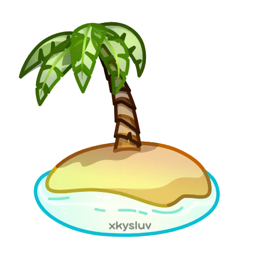 🏝️ Эмодзи «Летние адаптивные эмодзи» для Telegram
