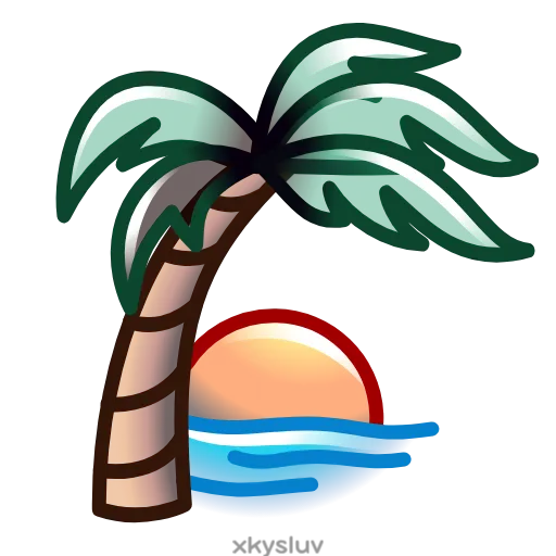 🌴 Эмодзи «Летние адаптивные эмодзи» для Telegram