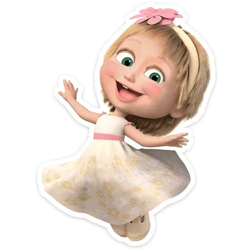 😃 Стикер «Лето с Машей» для Telegram
